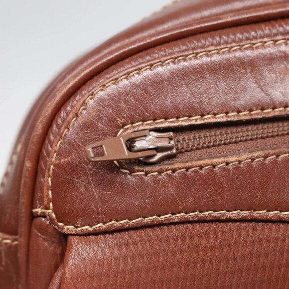 GUCCI Shoulder Bag Leather Brown Silver Auth - Picture 11 of 15